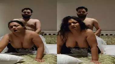 Busty aunty doggy fucking with owner for money